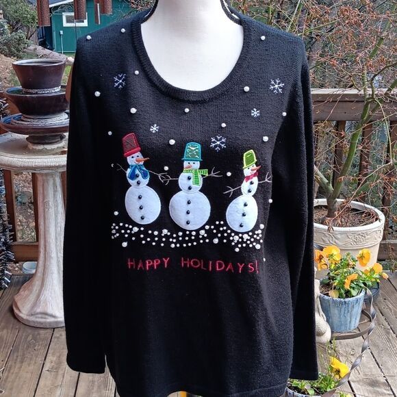Snowman Christmas Sweater - Picture 1 of 11